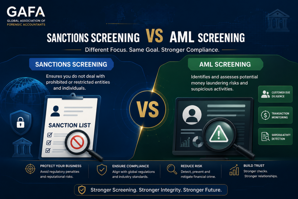 What Is the Difference Between Sanctions Screening and AML Screening?