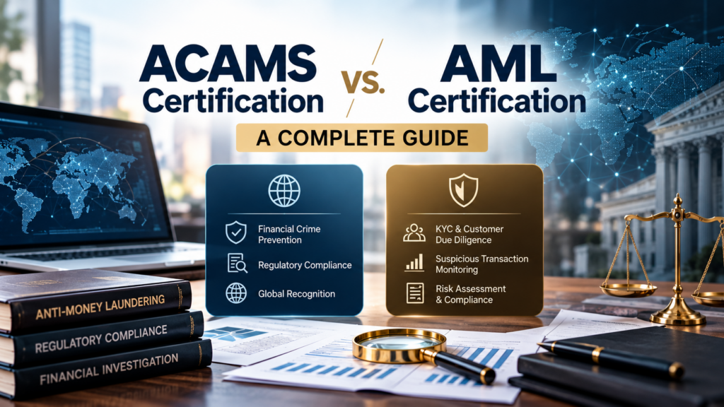 ACAMS Certification vs. AML Certification: A Complete Guide