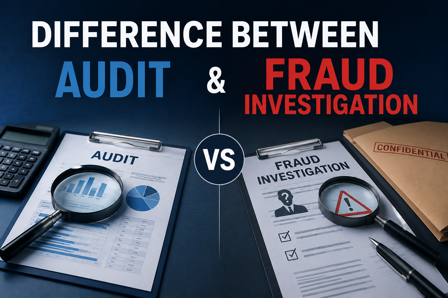Audit vs fraud investigation comparison