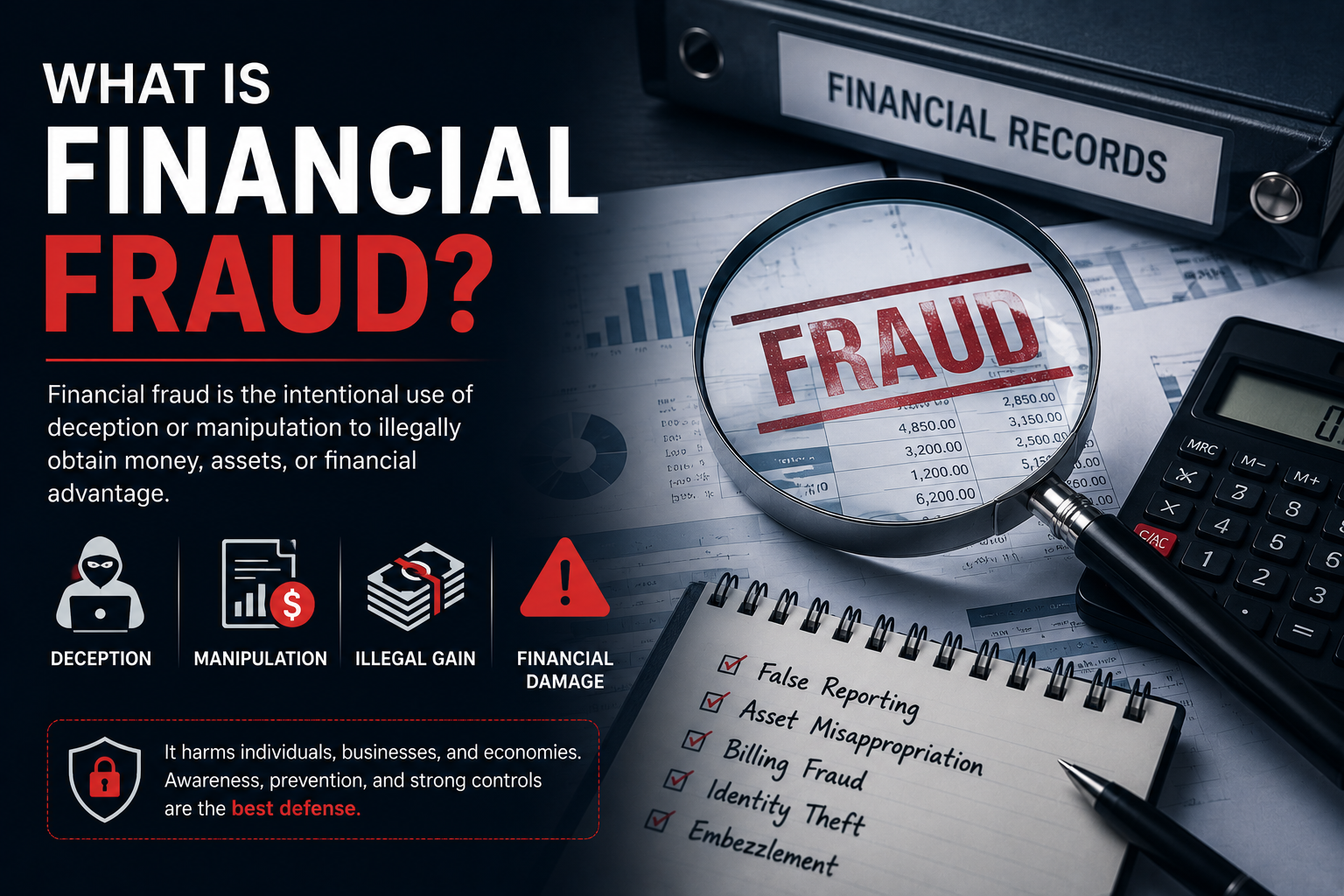 What is financial fraud
